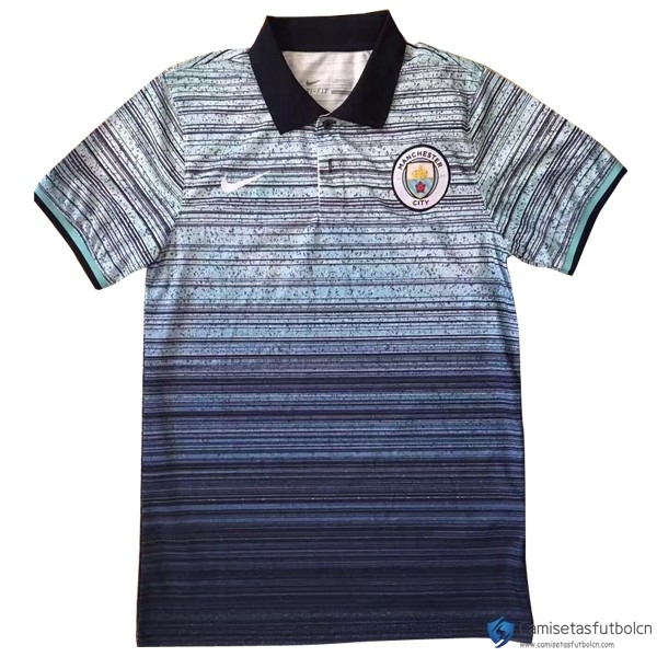 Polo Manchester City 2017-18 Azul Gris